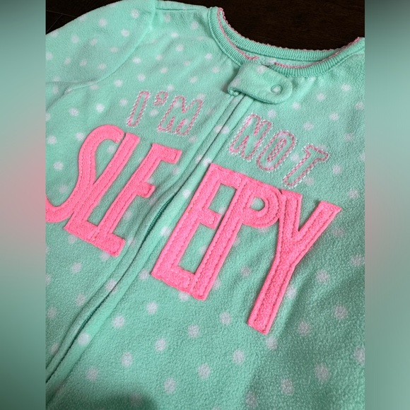 CARTER’S | Simple Joy Toddler Girl Fleece Footed Pajamas - 3T - Picture 2 of 3